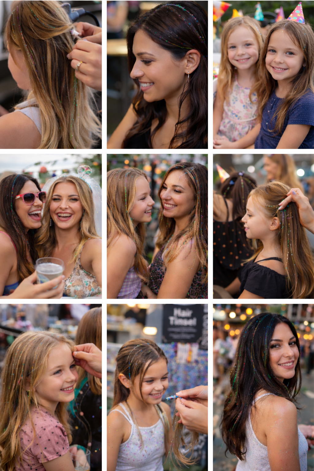 Hair tinsel gallery — appointments, kids parties, and pop-up events in Prescott AZ